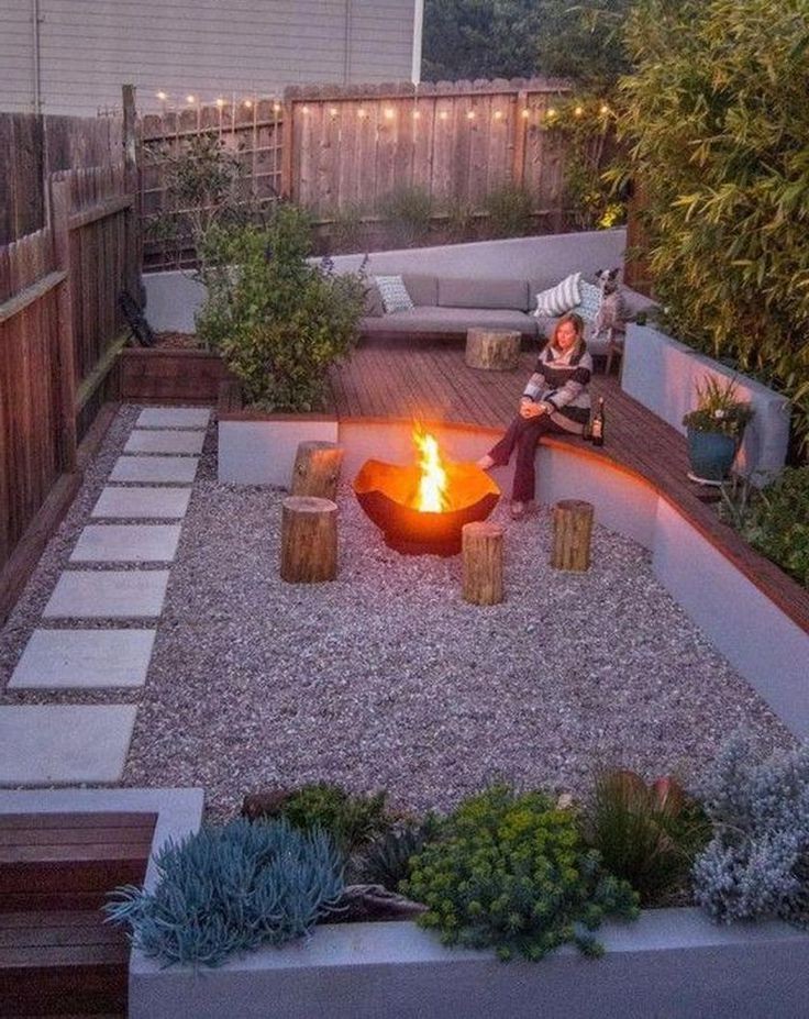 47 Best Backyard Fire Pit Landscaping Ideas - Page 38 of 47 - LAVORIST