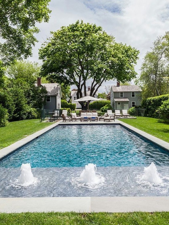 40 Impressive Backyard Pool Design Ideas from garden category