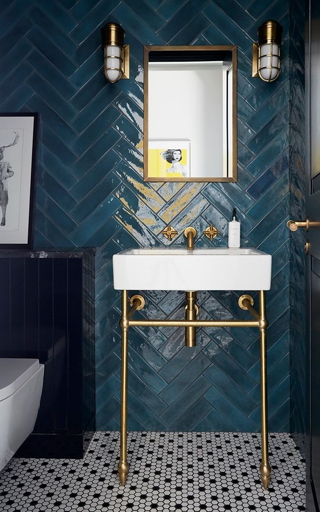 58 Charming Industrial Bathroom Interior Ideas from interior-design category