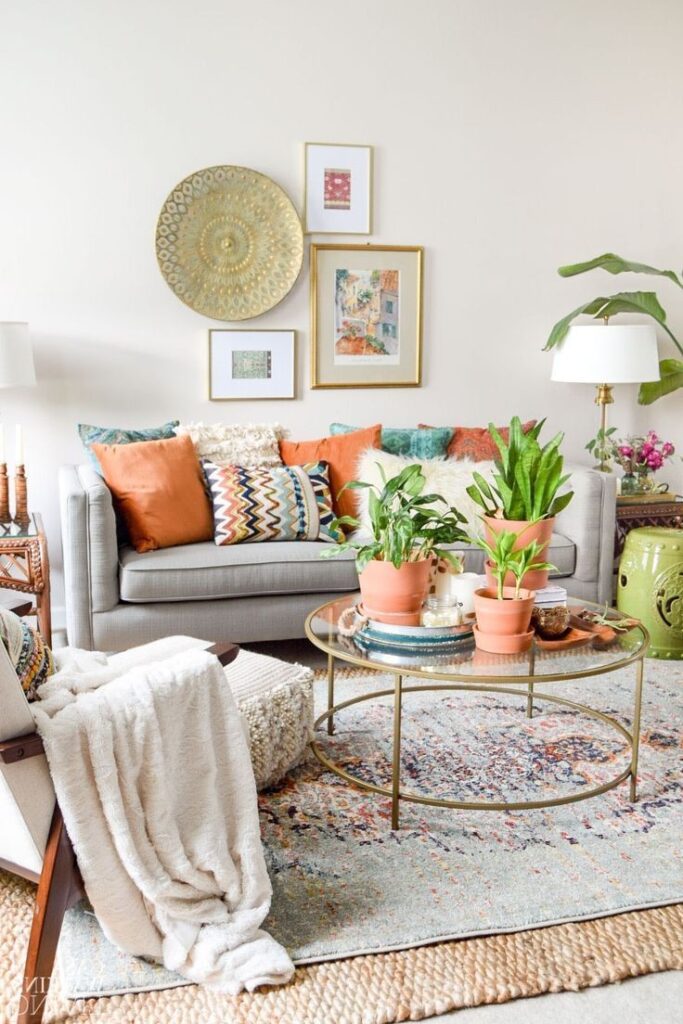 73 Mesmerizing Bohemian Living Room Inspiration - Page 3 of 73 - LAVORIST