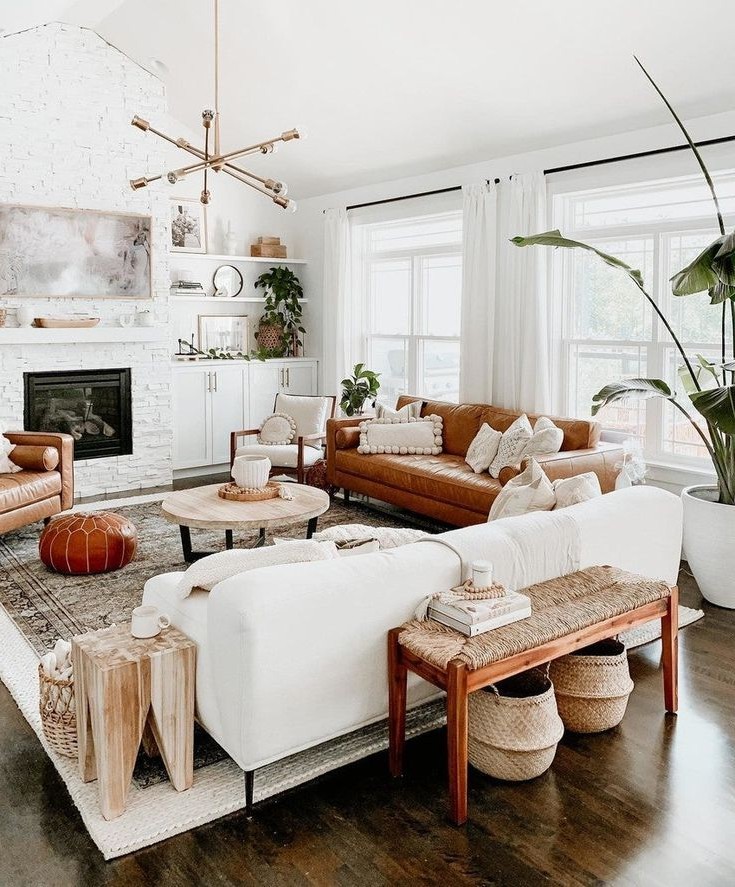 73 Mesmerizing Bohemian Living Room Inspiration - Page 10 of 73 - LAVORIST