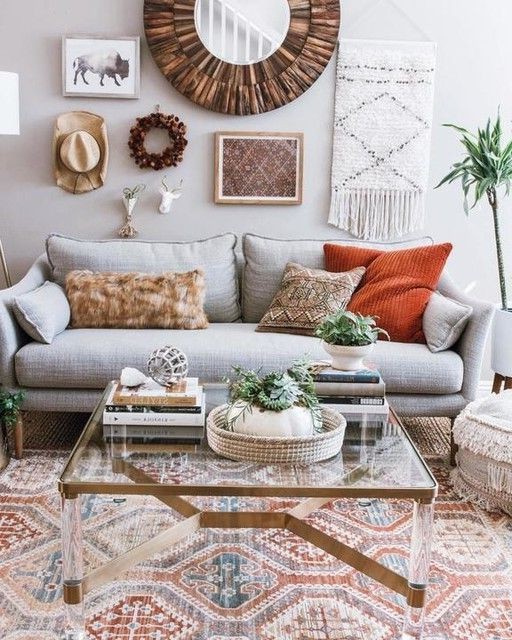 73 Mesmerizing Bohemian Living Room Inspiration from interior-design category