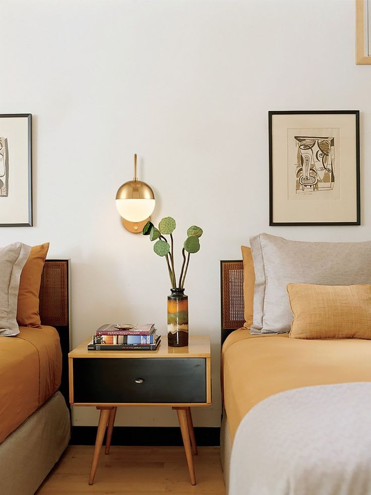 36 Stunning Mid-Century Modern Bedroom Ideas from interior-design category