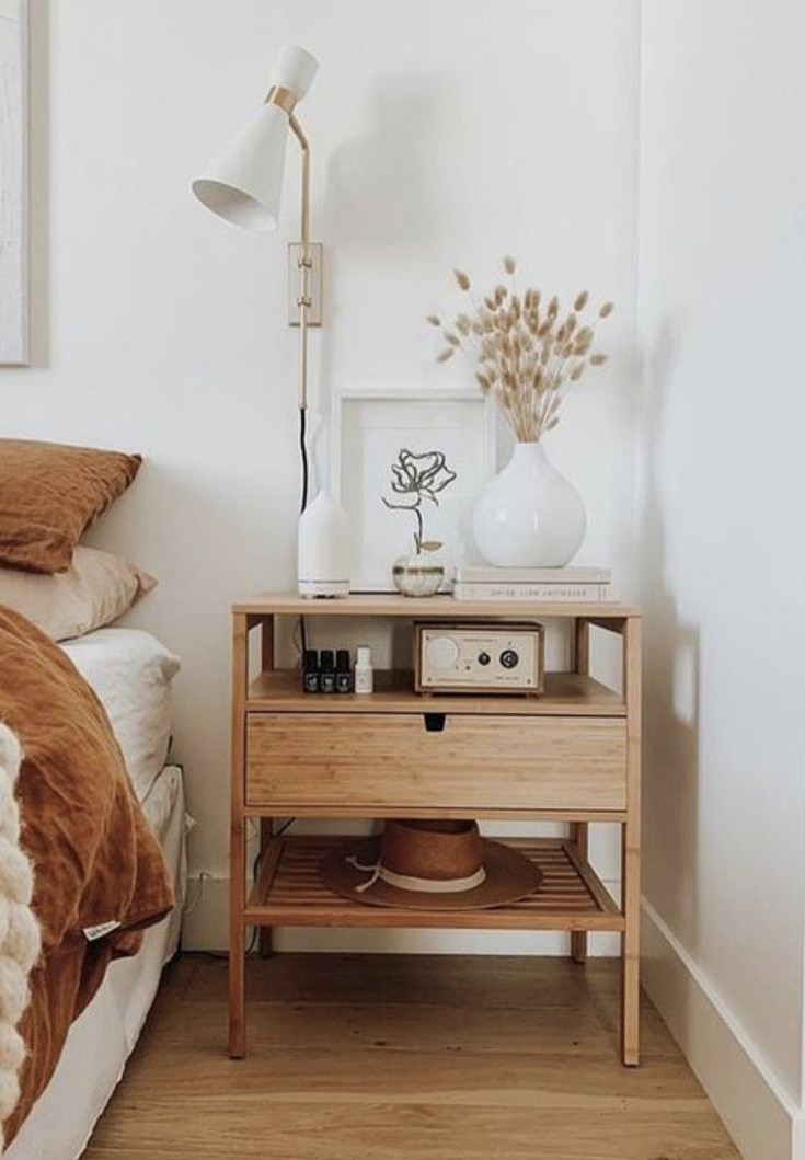 61 Tempting Bedroom Nightstand Decor Ideas from home-decor category