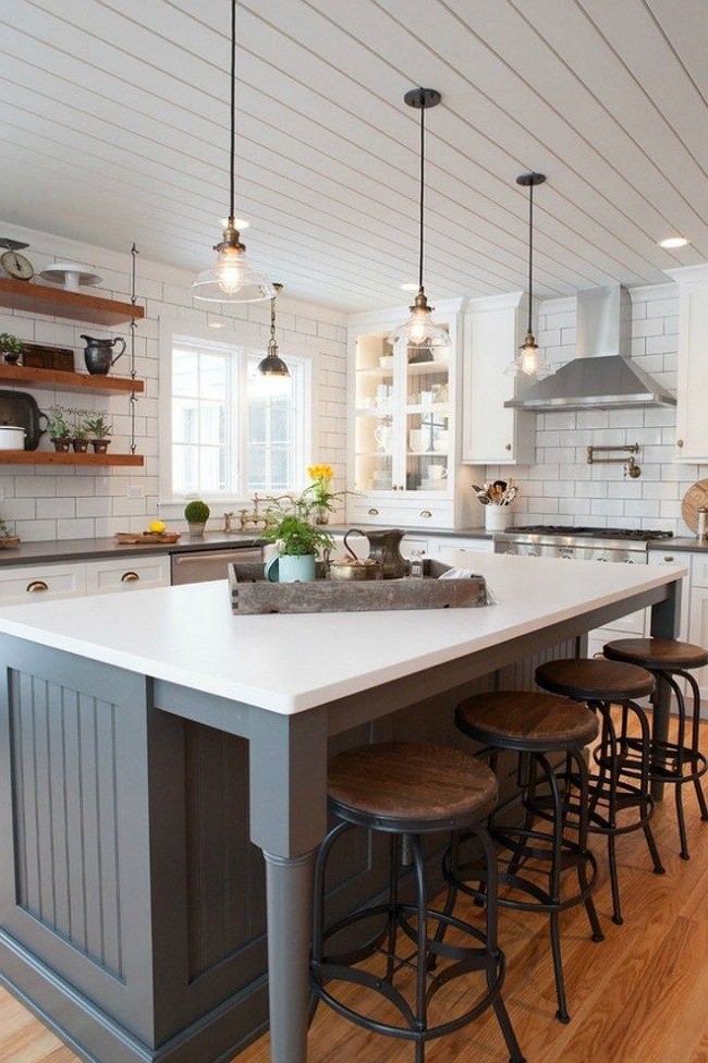 52 Unforgettable Modern Kitchen Island Ideas from interior-design category