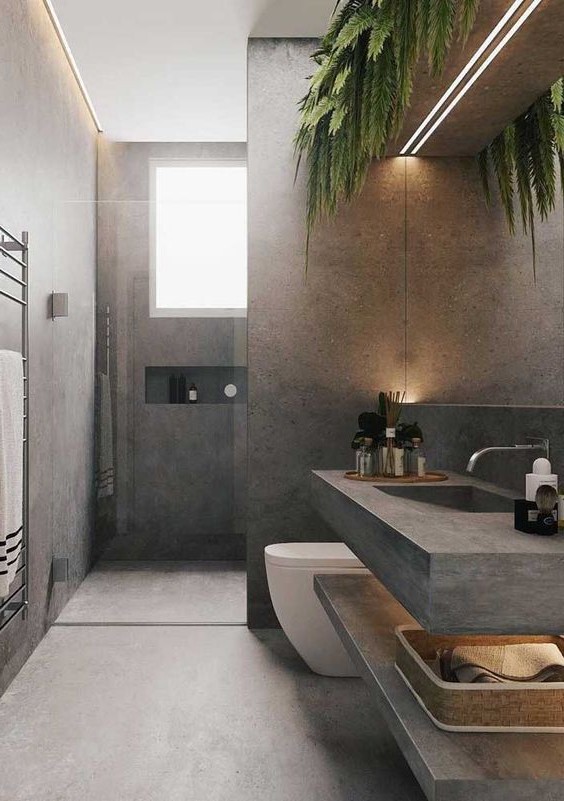 51 Charming Contemporary Bathroom Ideas from interior-design category
