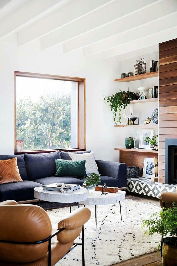 33 Awesome Mid-century Living Room Ideas from interior-design category