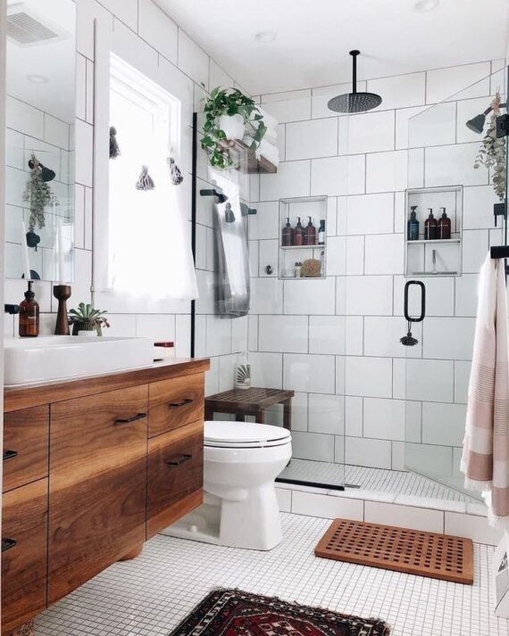 48 Simple Scandinavian Bathroom Interior Ideas