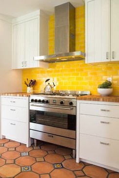 44 Rare Kitchens With Yellow Accent from interior-design category
