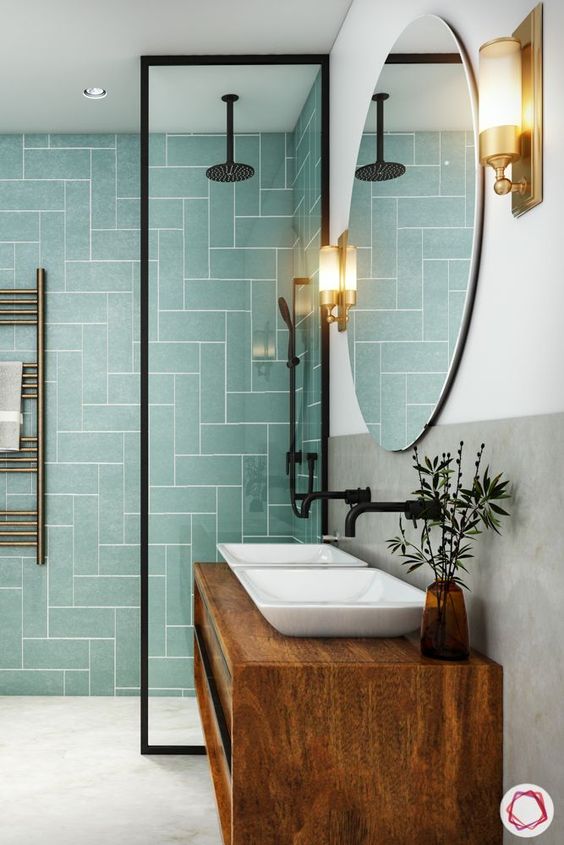 40 Green Bathroom Ideas: Infuse Nature into Your Oasis from interior-design category