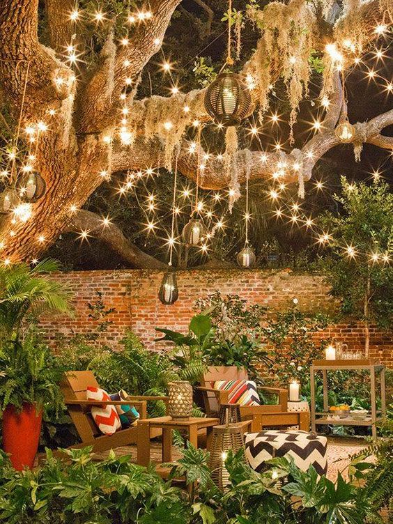 37 Stunning Backyard Lighting Ideas: Illuminate Your Outdoor with Style from garden category
